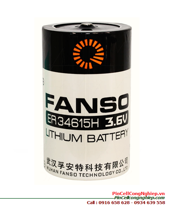 Fanso ER34615H; Pin nuôi nguồn PLC Fanso ER34615H lithium 3.6v D 20000mAh chính hãng